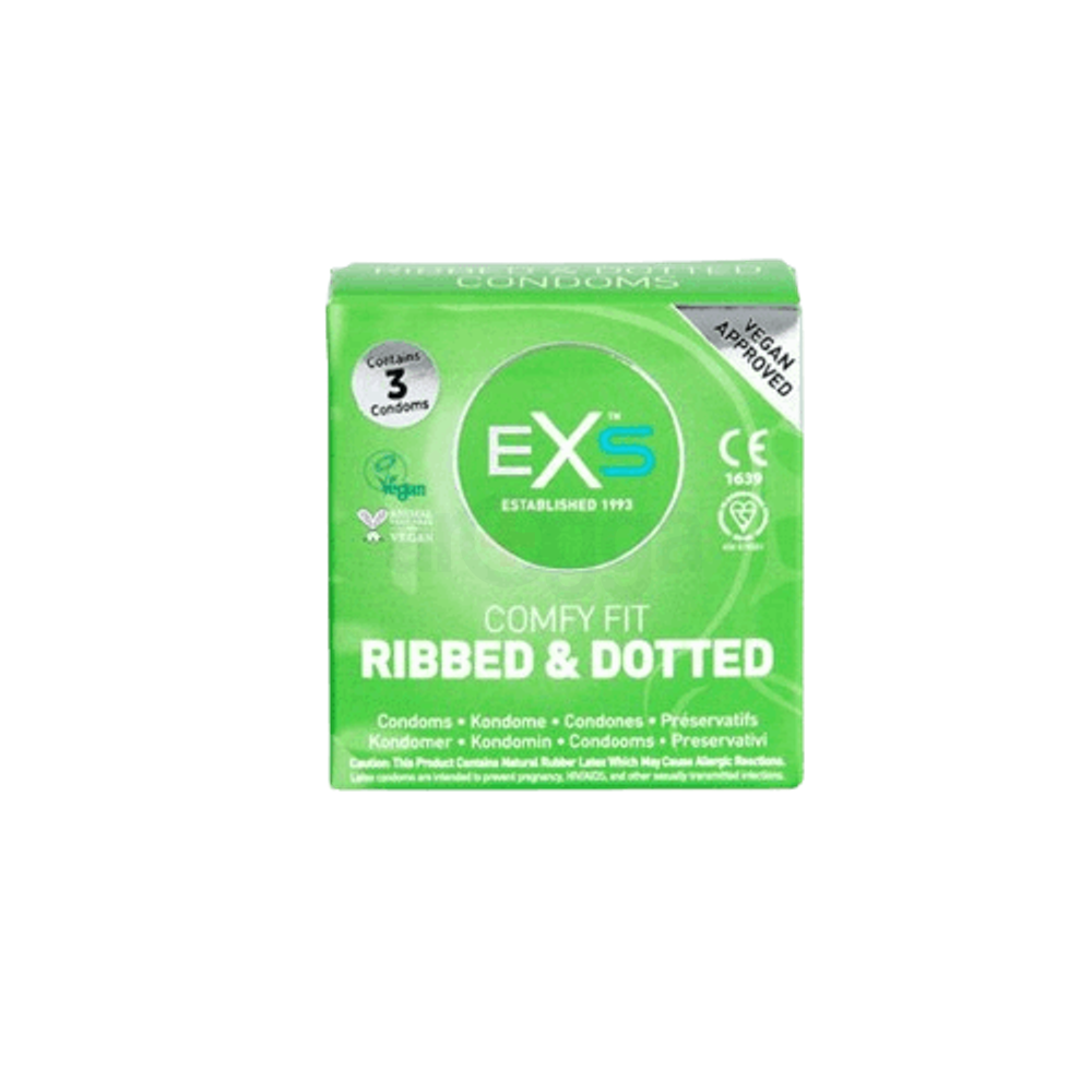 EXS Comfy Fit Ribbed & Dotted 3's Pack  