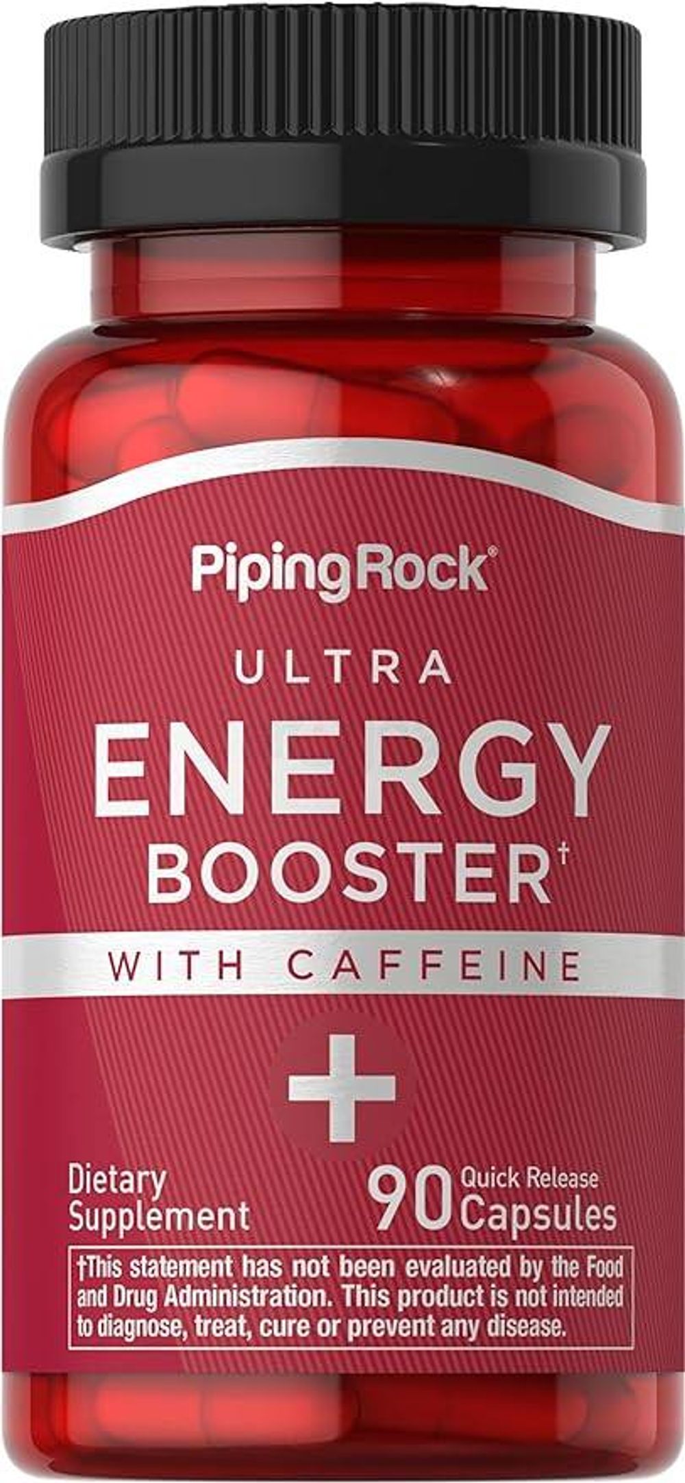 Piping Rock Ultra Energy Booster 90 Quick Release Capsules  