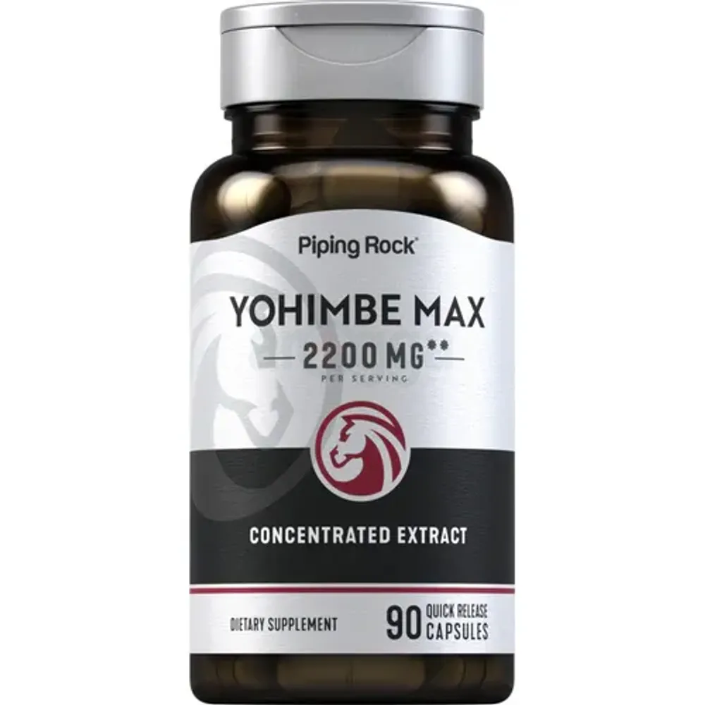 PipingRock Yohimbe Max 2200mg | 90 Capsules  