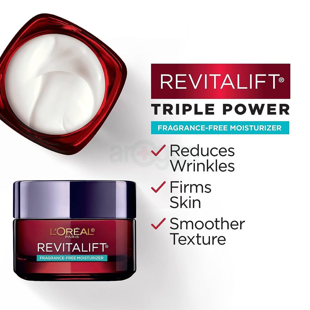 Loreal Paris Revitalift Triple Action Day Cream with Hyaluronic Acid+Vitamin C+ Pro-Retinol  