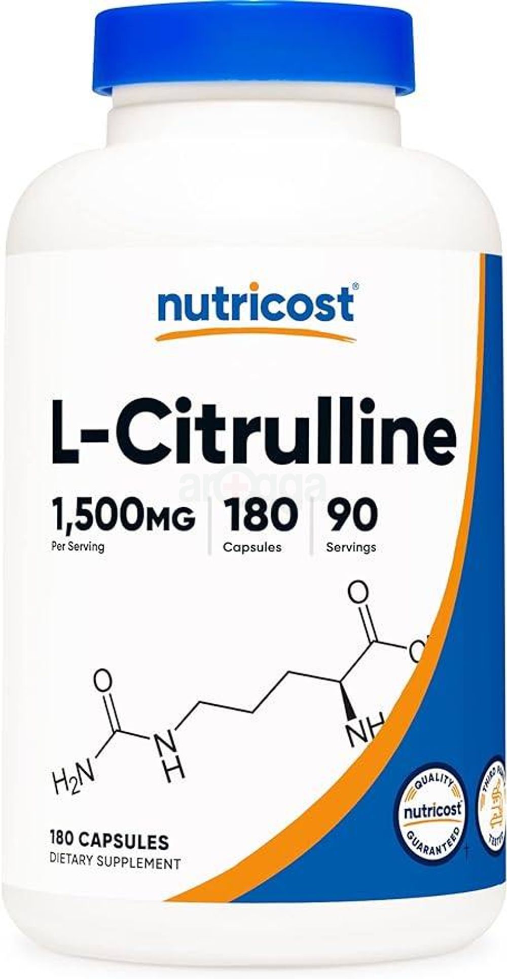 Nutricost L-Citrulline 1500mg – 180 Capsules - Arogga Online Pharmacy