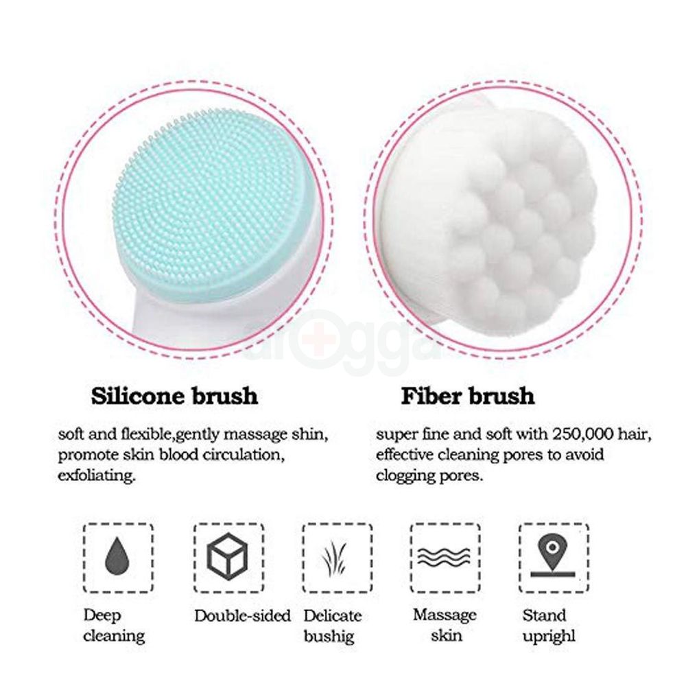 Oyumea Double Sided Massage Cleanser Brush  