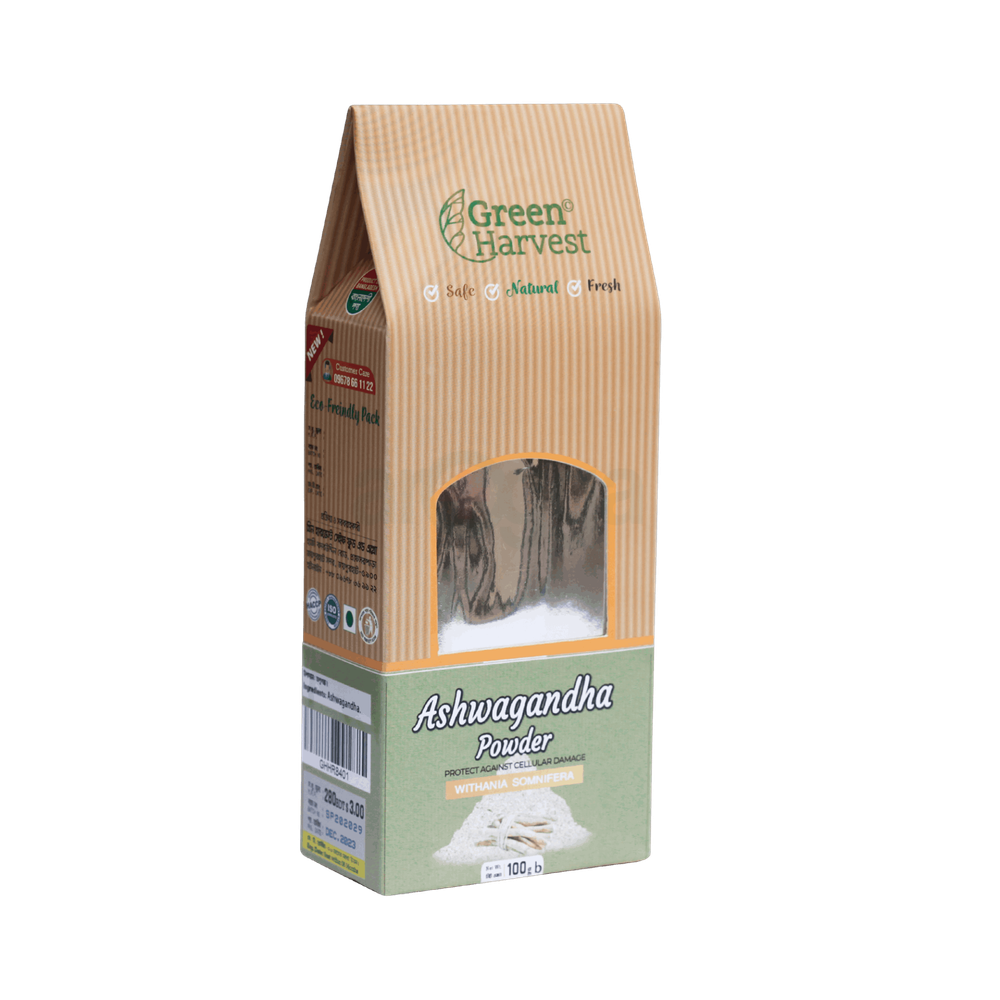 Green Harvest Ashwagandha Powder (অশ্বগন্ধা গুড়া)  