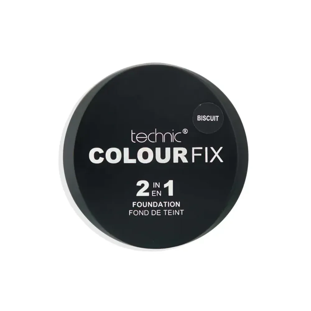 Technic Colour Fix 2 in 1 Pressed Powder & Cream Foundation - Biscuit  