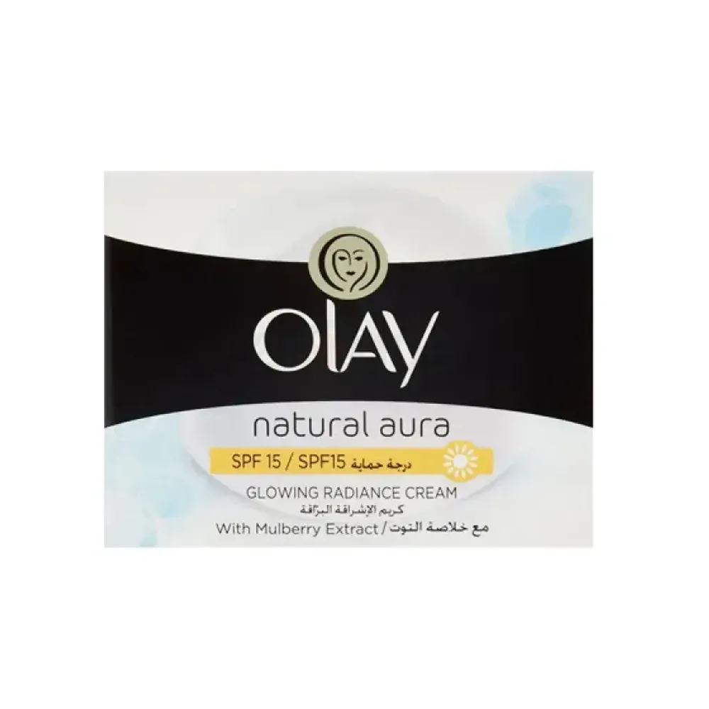Olay Natural Aura SPF 15 Glowing Radiance Day Cream with Mulberry Extract  