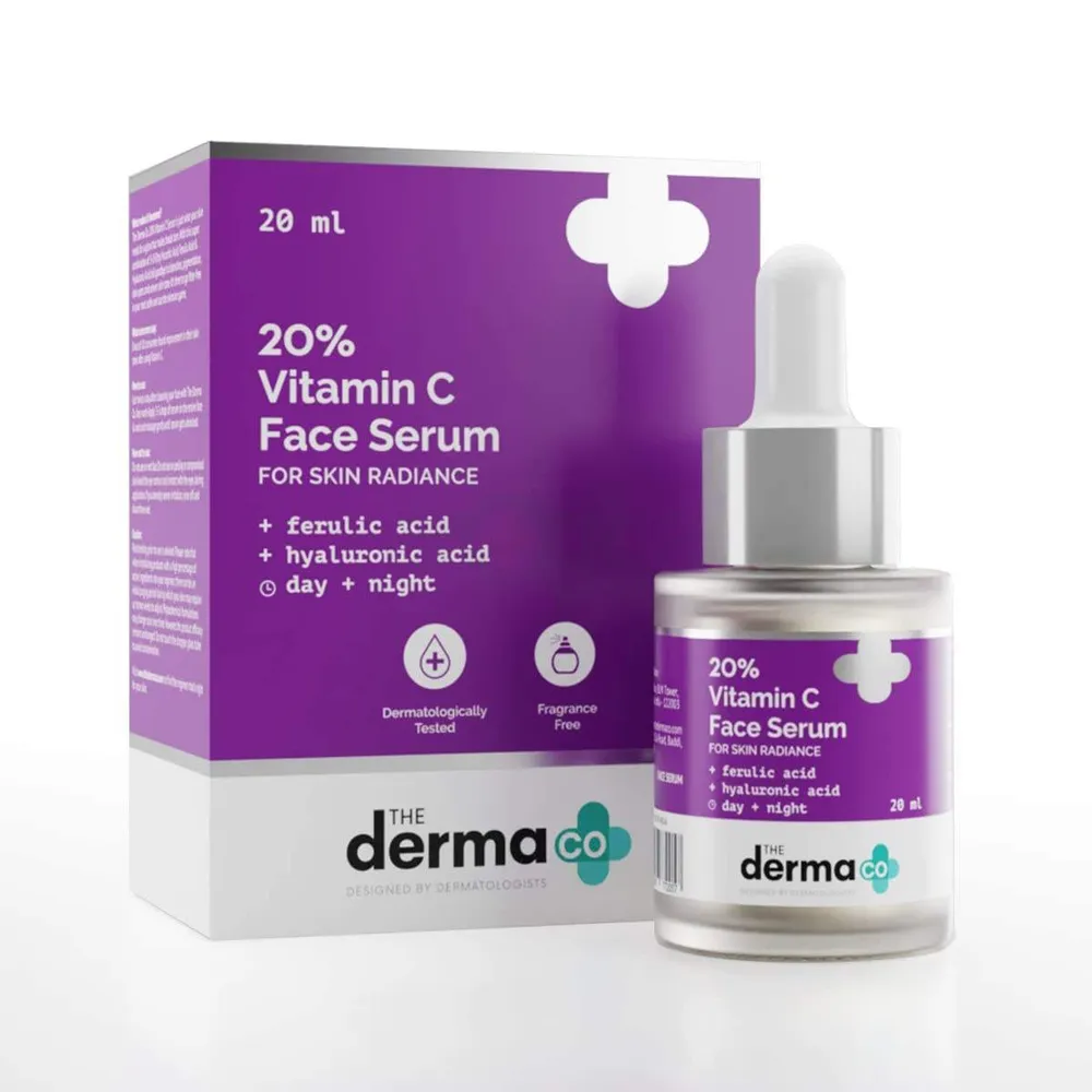 The Derma Co 20% Vitamin C Face Serum for Skin Radiance  