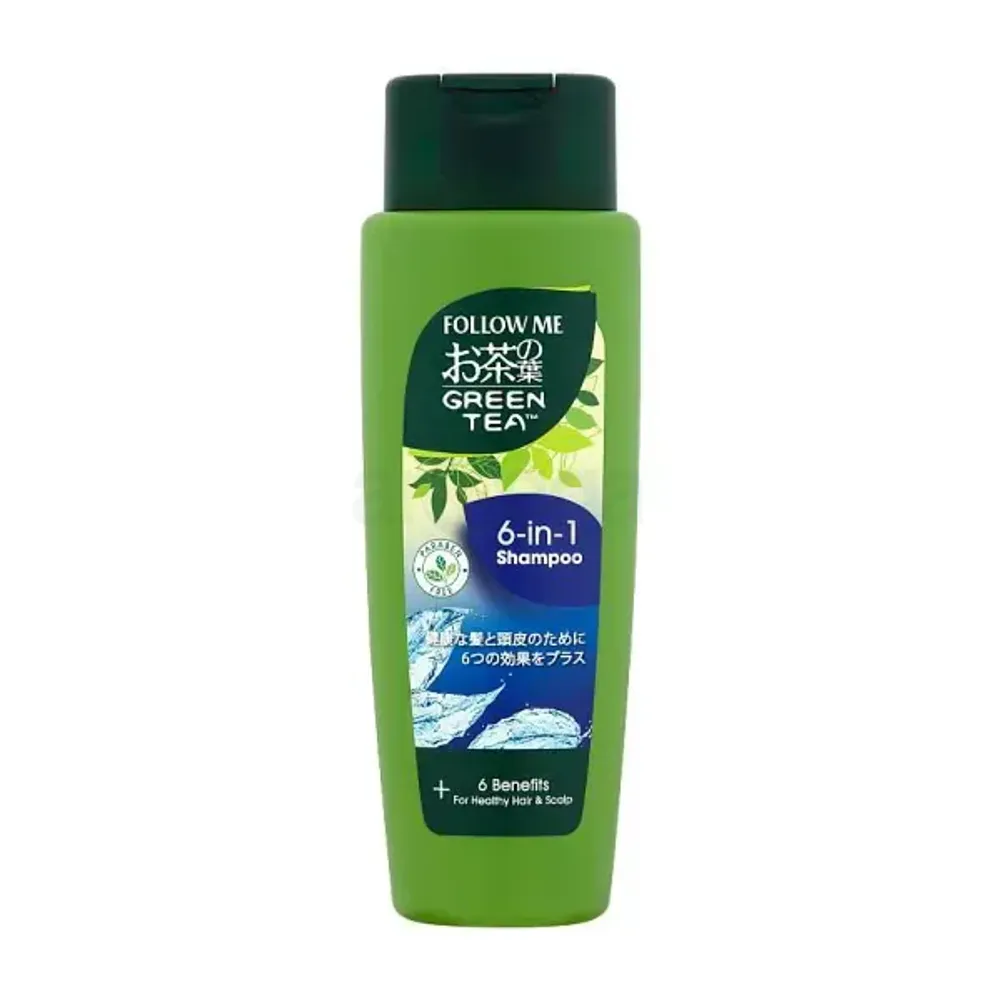 Follow Me Green Tea 6 in 1 Shampoo for Healthy Hair & Scalp  