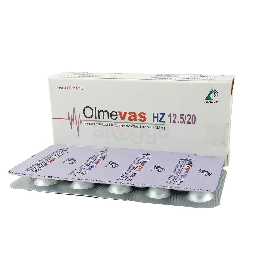 Olmevas HZ 12.5/20 12.5mg+20mg tablet