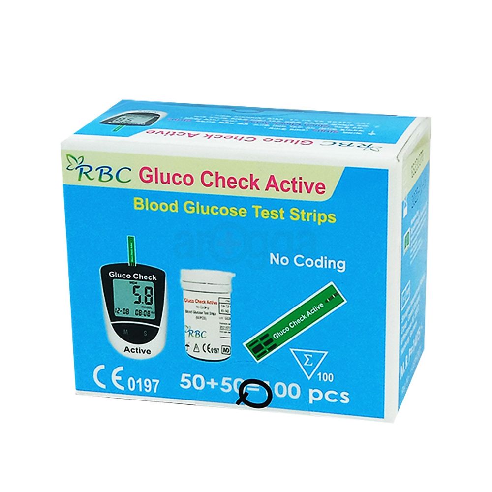 Gluco Check Active Blood Glucose Strip 50's Pack  