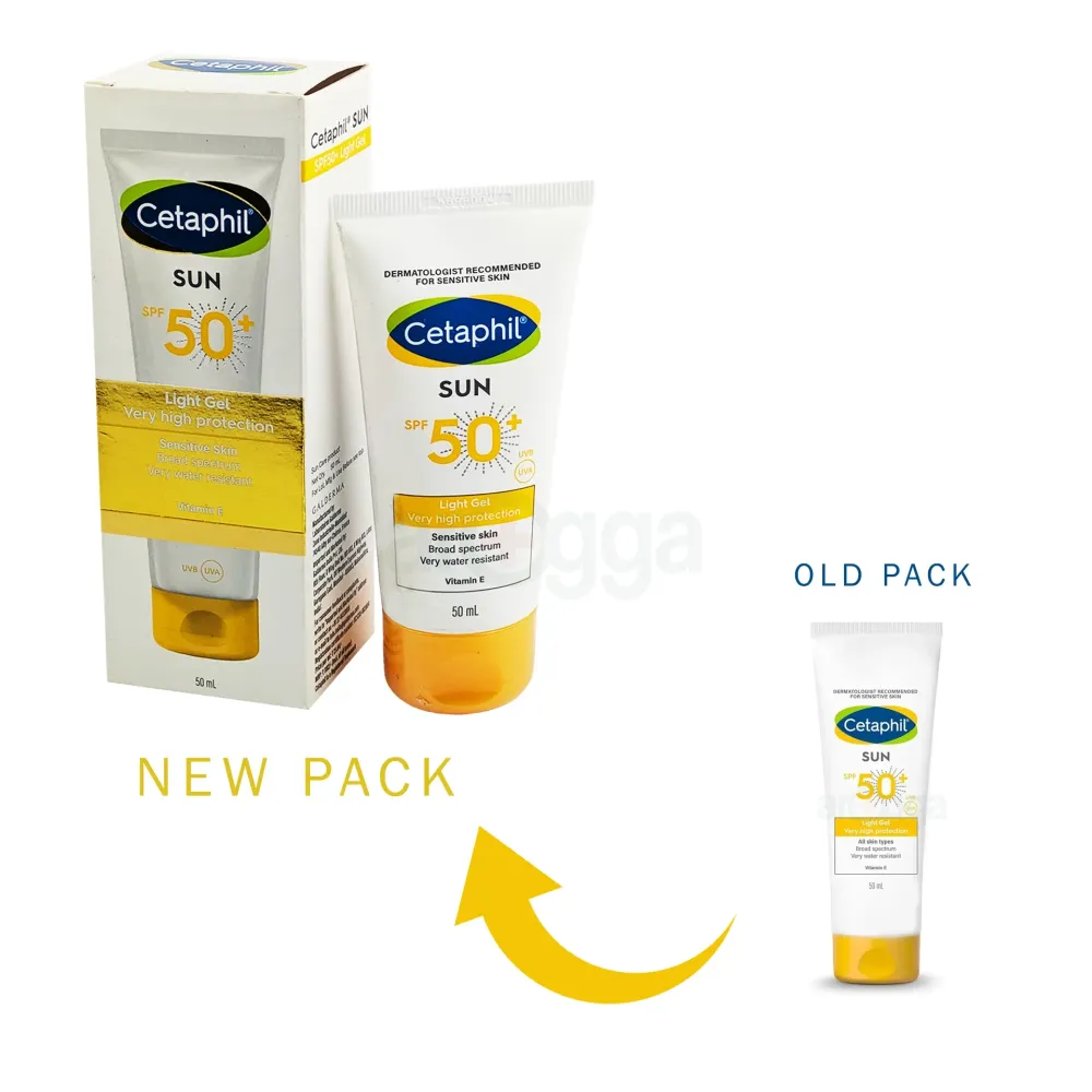 Cetaphil Very High Protection Sun Light Gel SPF 50+ for Sensitive Skin  