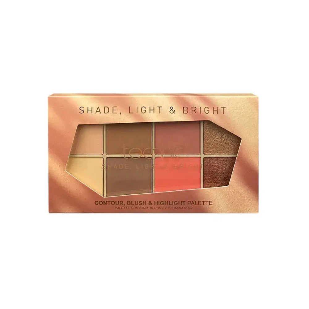 Technic Shade, Light & Bright Contour, Blush & Highlighter Palette  