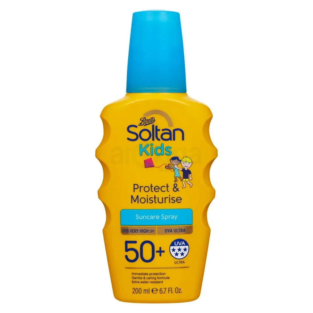 Boots Soltan Kids Protect & Moisture Suncare Spray with SPF 50+  