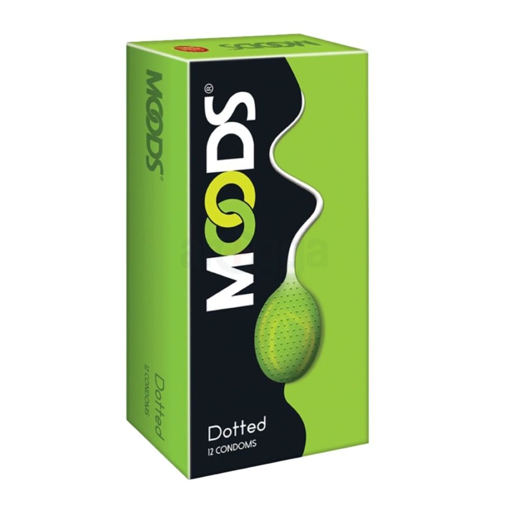 Moods Condoms Dotted (Green) 12's Pack  