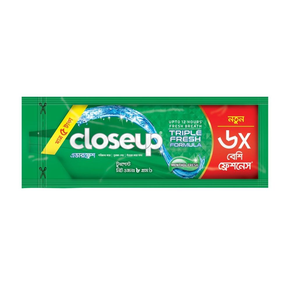 Closeup Toothpaste Menthol Fresh Mini Pack 8gm  