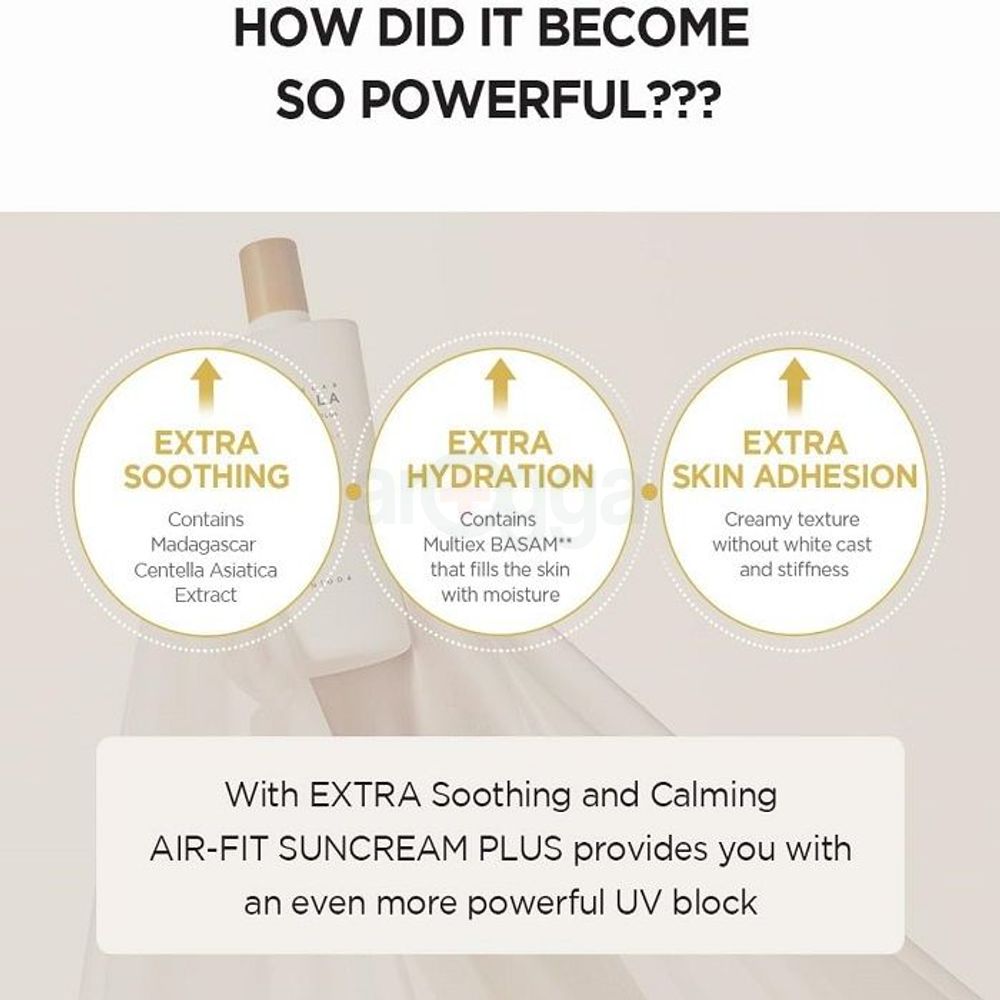 Skin 1004 Madagascar Centella Air-Fit Sun Serum SPF50+  