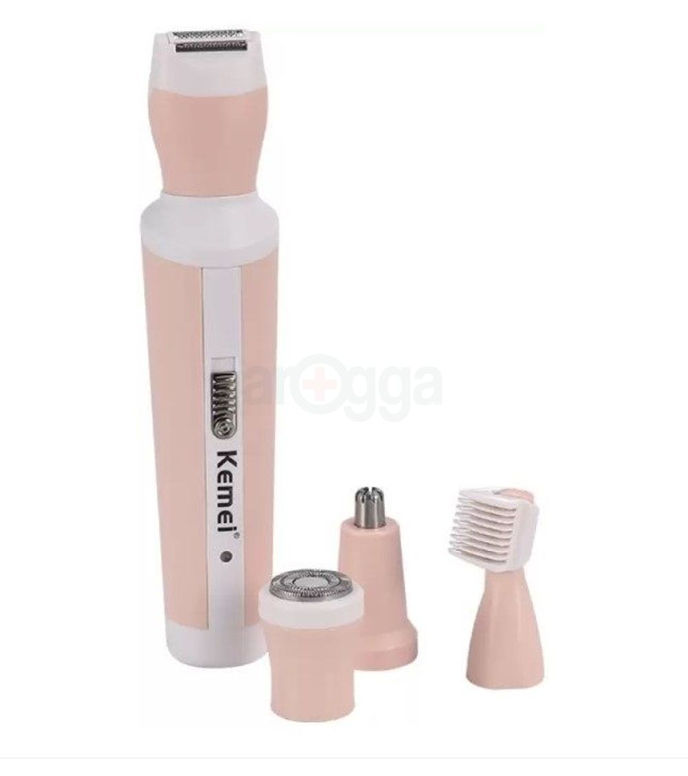 Kemei KM-3024 4 In 1 Rechargeable Shaver Suit for Women  