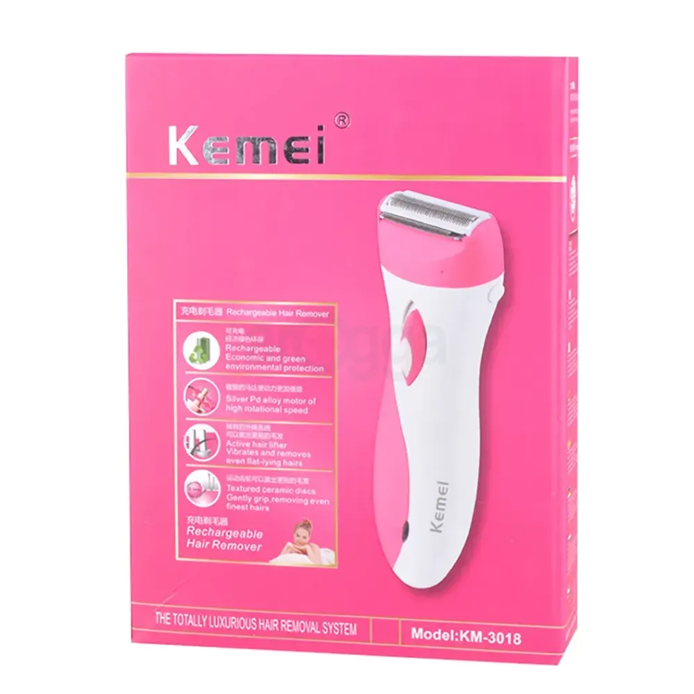 Kemei KM-3018 Rechargeable Hair Trimmer for Women  