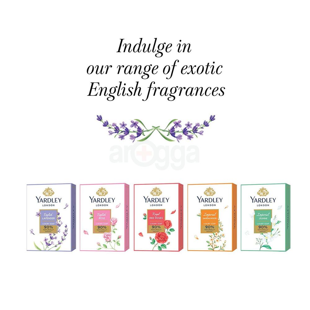Yardley London Perfumed Luxuxy Soap Collection (English Rose & English Lavender)  