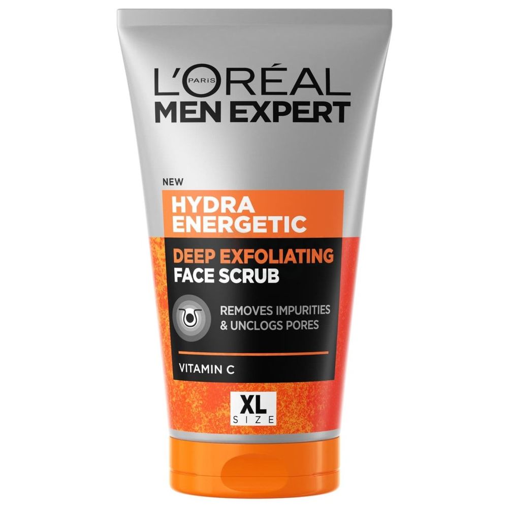 Loreal Men Expert Hydra Energetic Deep Exfoliating Face Scrub with Vitamin C - XL Size  