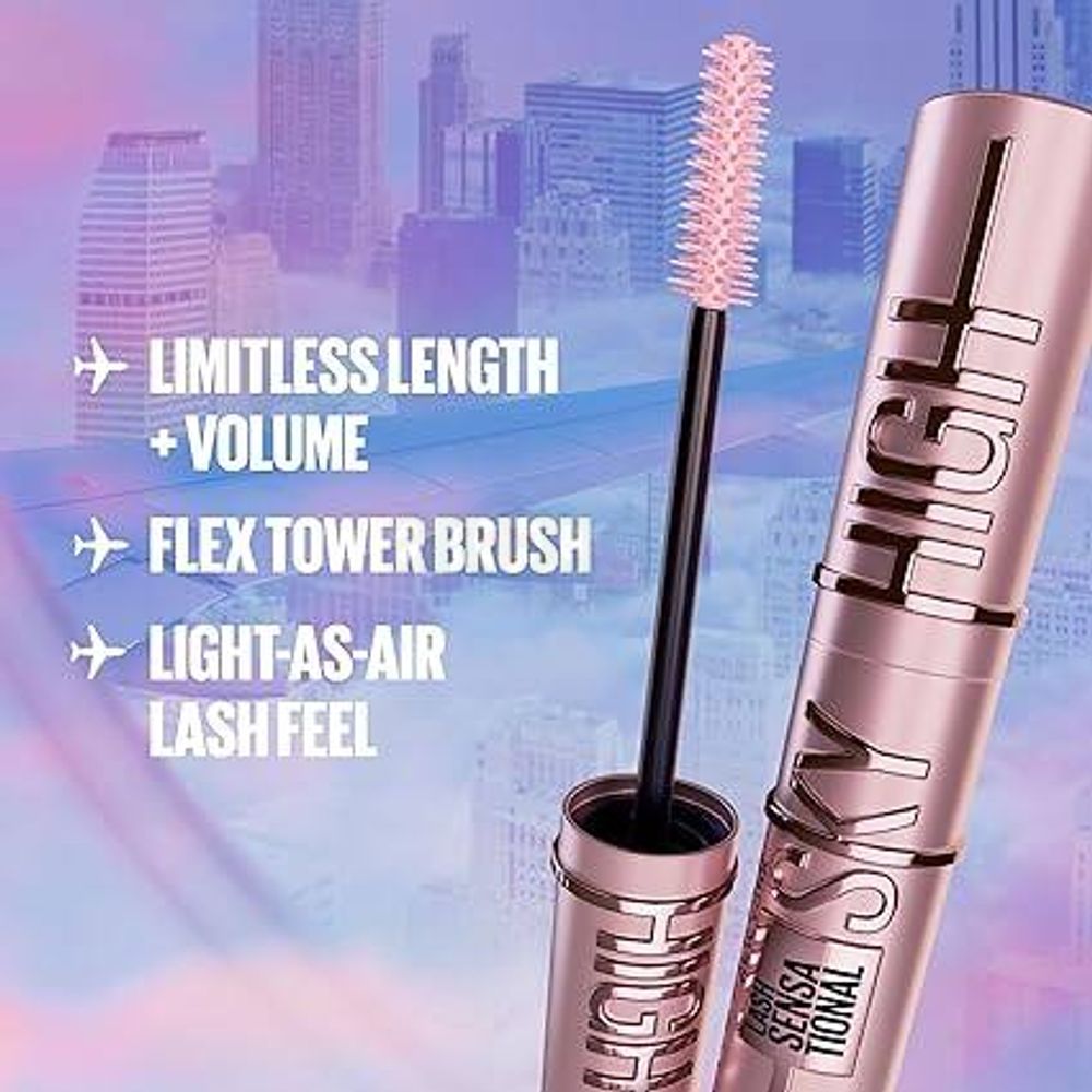 Maybelline New York Lash Sensational Sky High Waterproof Mascara - 802 Very Black  