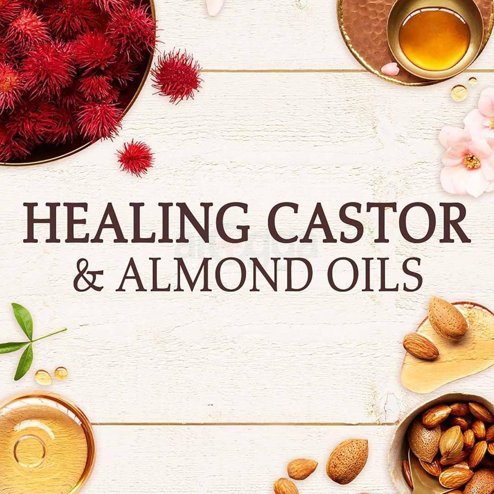 Garnier Ultra Doux Hammam Zeit Infused Shampoo with Restoring Castor & Almond Oils for Weak Hair with Tendency to Fall  
