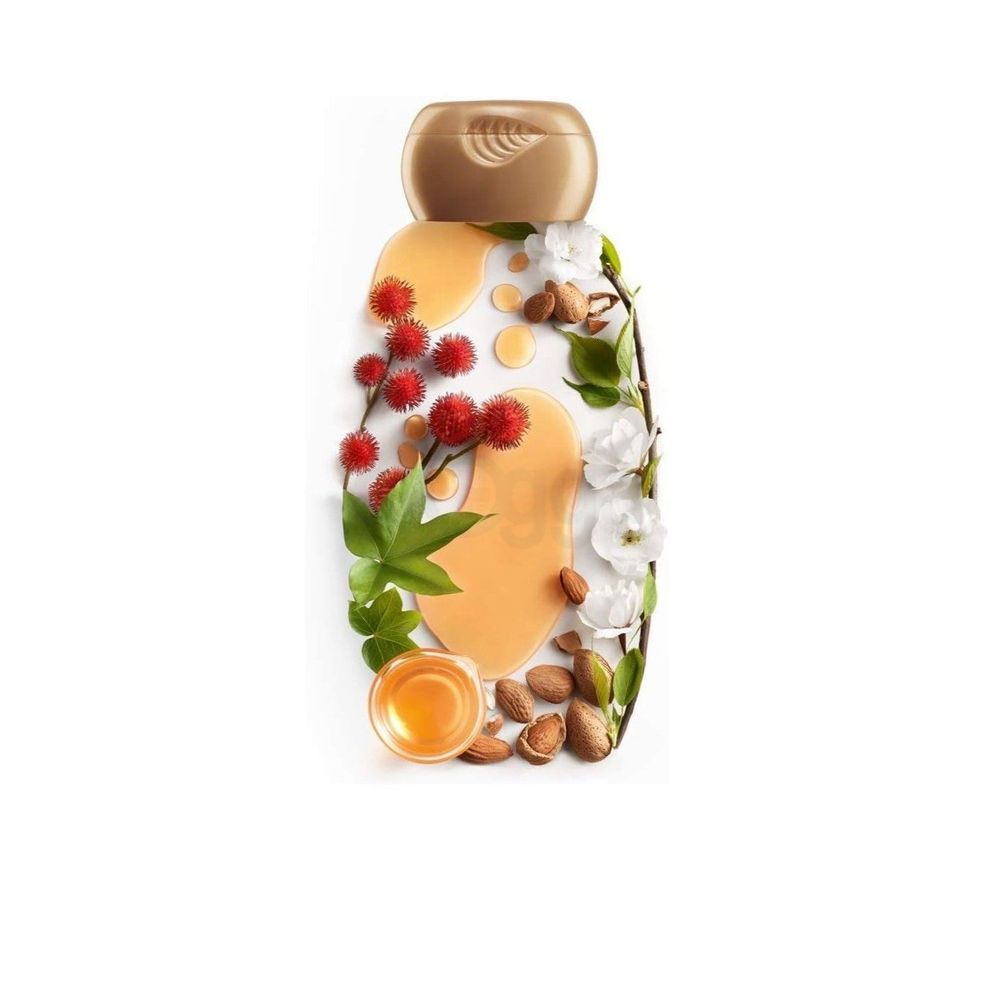 Garnier Ultra Doux Hammam Zeit Infused Shampoo with Restoring Castor & Almond Oils for Weak Hair with Tendency to Fall  