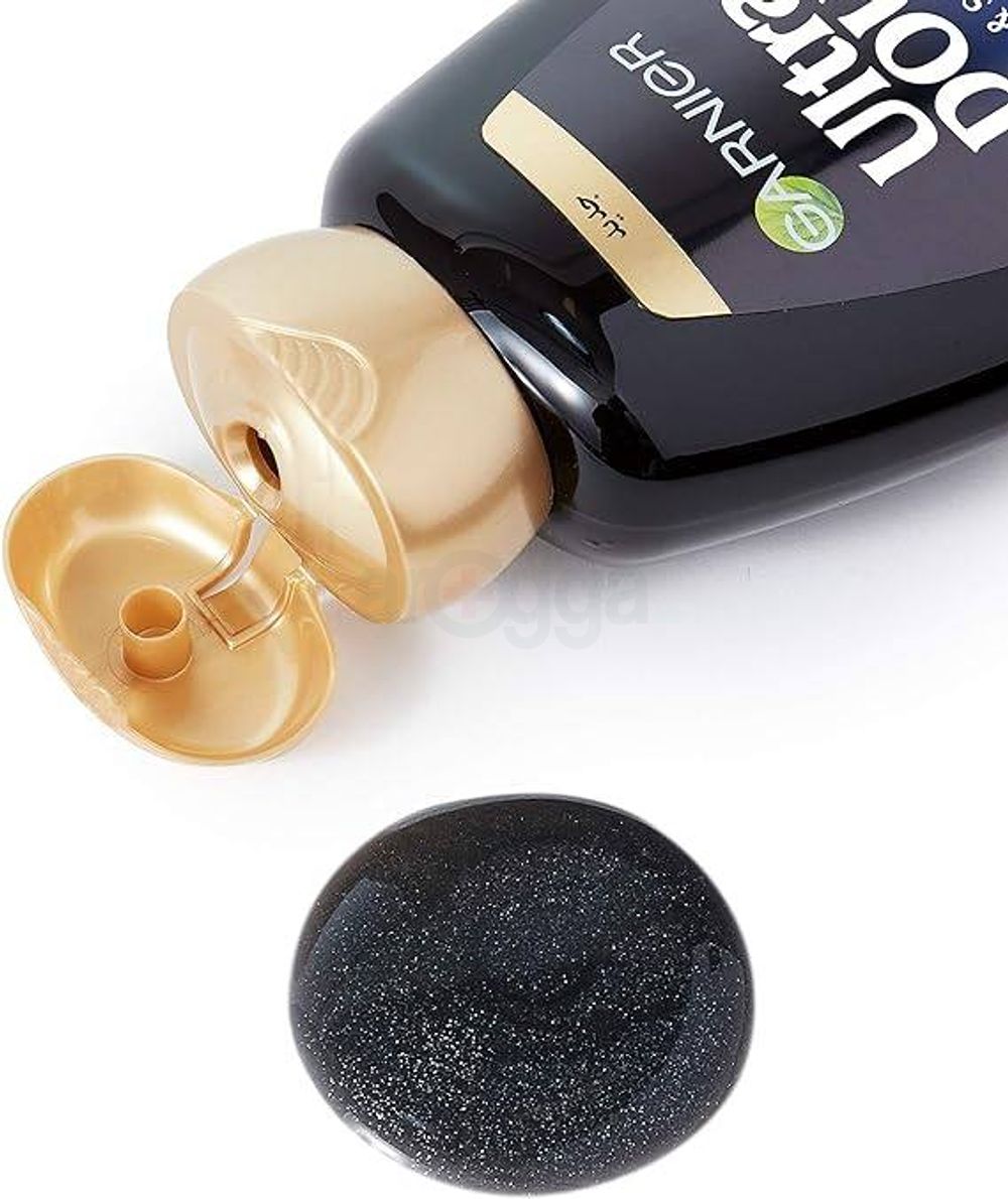 Garnier Ultra Doux Balancing Shampoo with Black Charcoal & Nigella Seed Oil for Greasy Scalp & Dry Lengths  