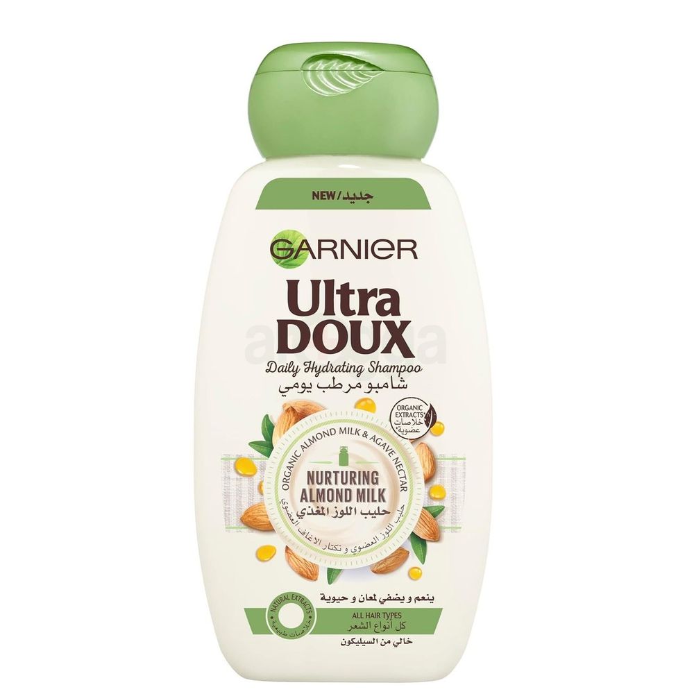 Garnier Ultra Doux Nurturing Almond Milk Daily Hydrating Shampoo for All Hair Types 400ml  