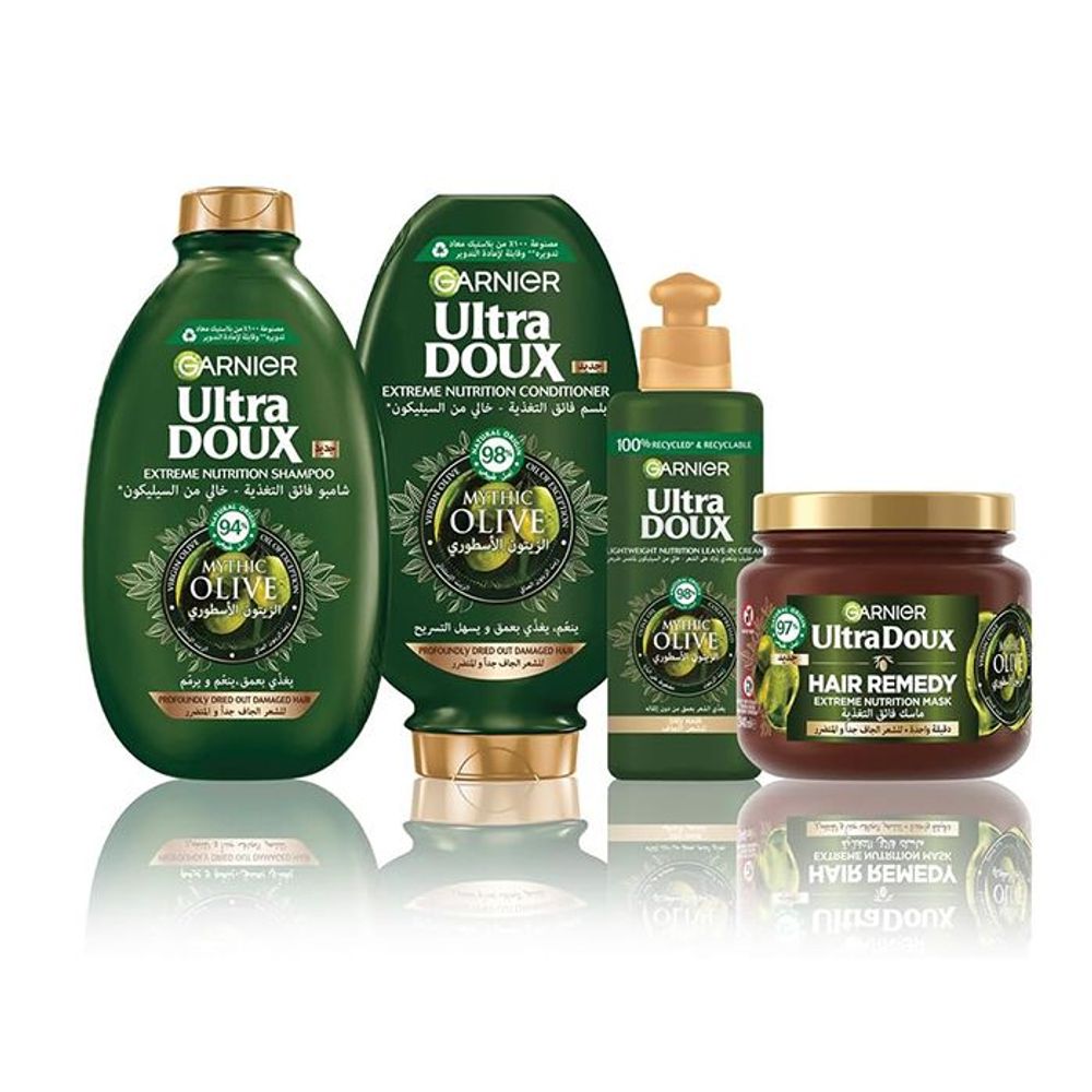 Garnier Ultra Doux Mythic Olive Extreme Nutrition Shampoo for Profoundly Dried Out & Damaged Hair 400ml  