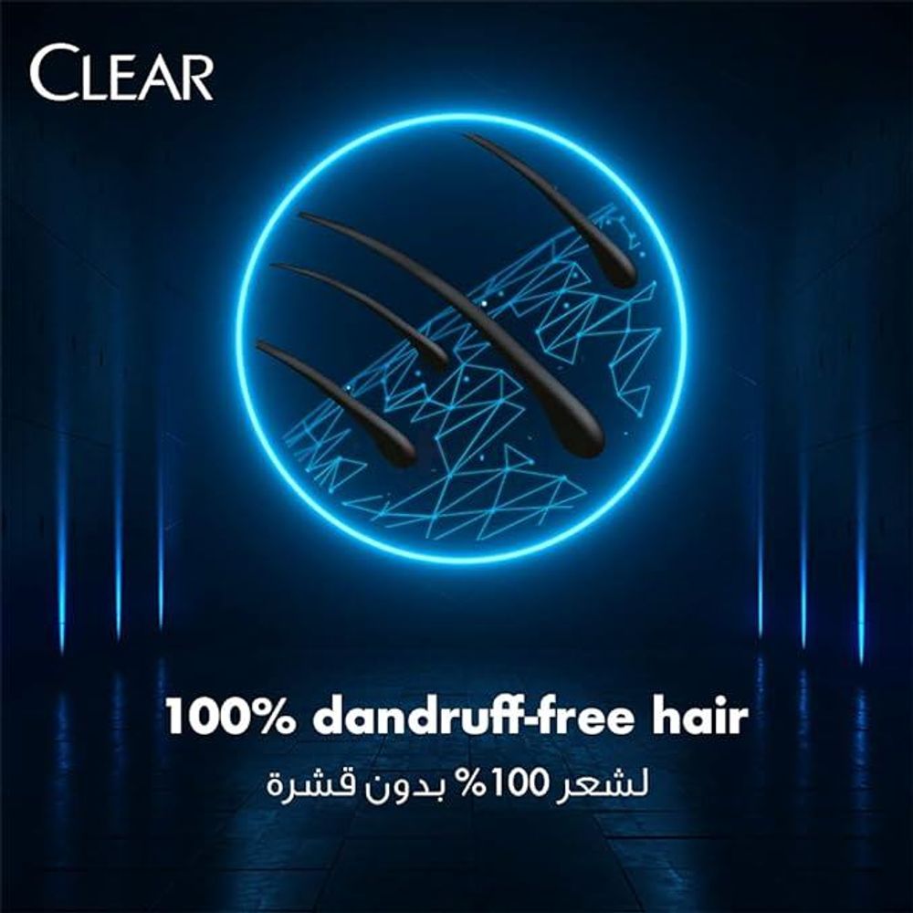 Clear Men Anti-Dandruff Style Express 2 in 1 Shampoo + conditioner with Vitamin B3 (Made in UAE)  