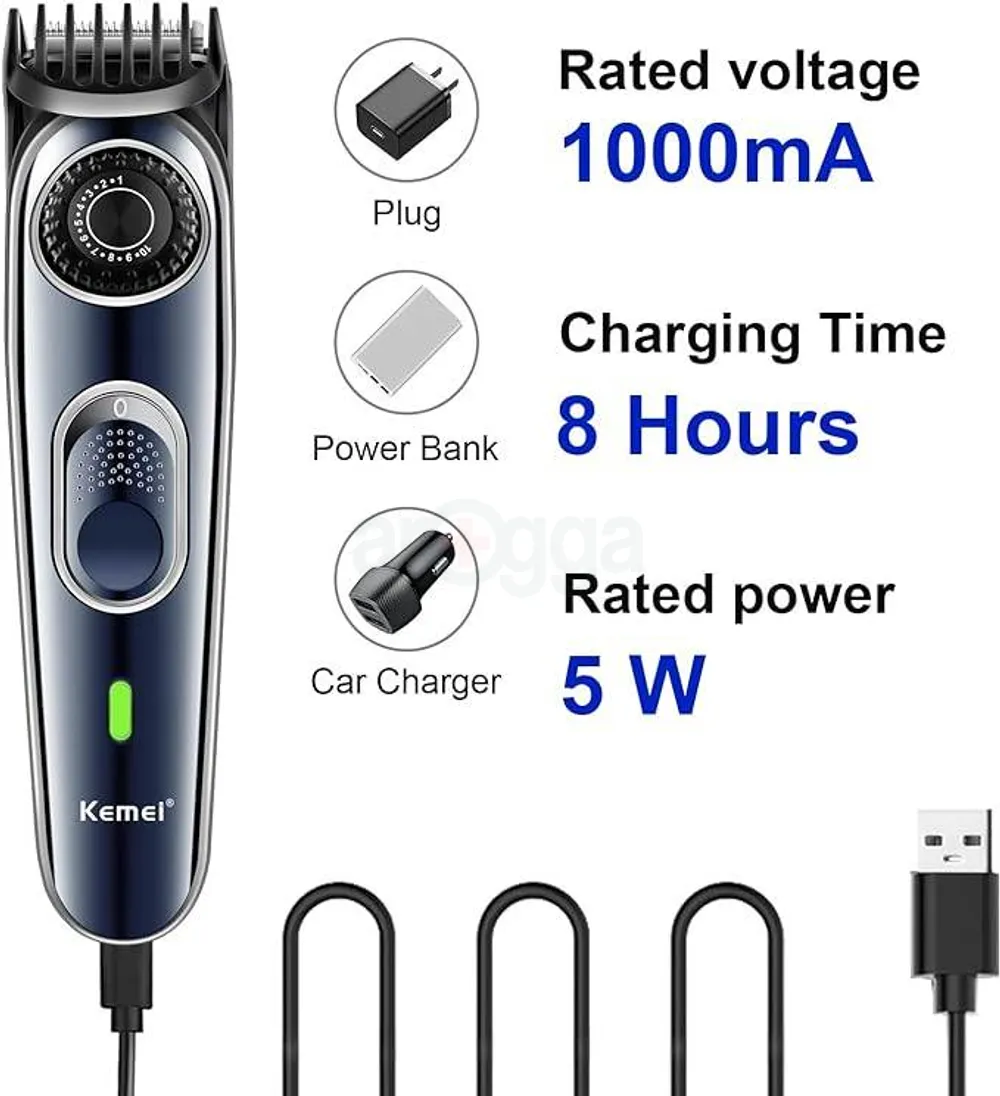 Kemei KM-1256 Professional Hair Trimmer for Men  