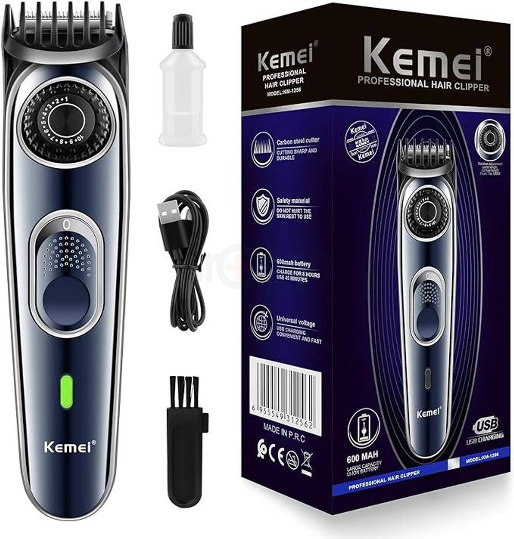 Kemei KM-1256 Professional Hair Trimmer for Men  