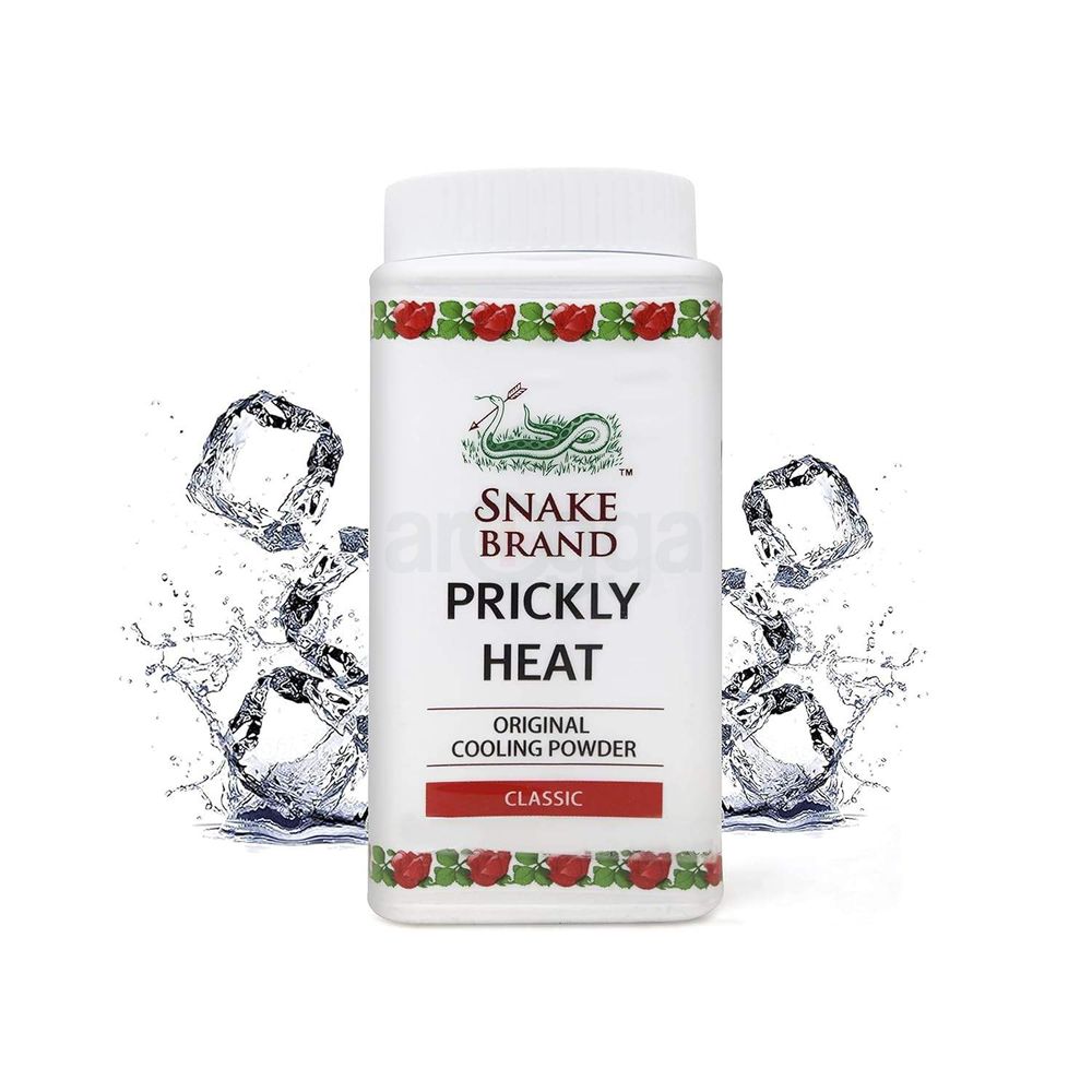 Snake Brand Prickly Heat Original Cooling Powder Classic  