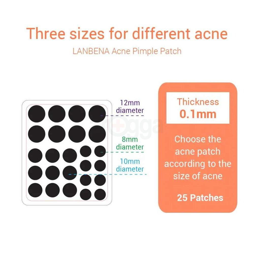 Lanbena Acne Pimple Patch Daily Use - 25 Patches  