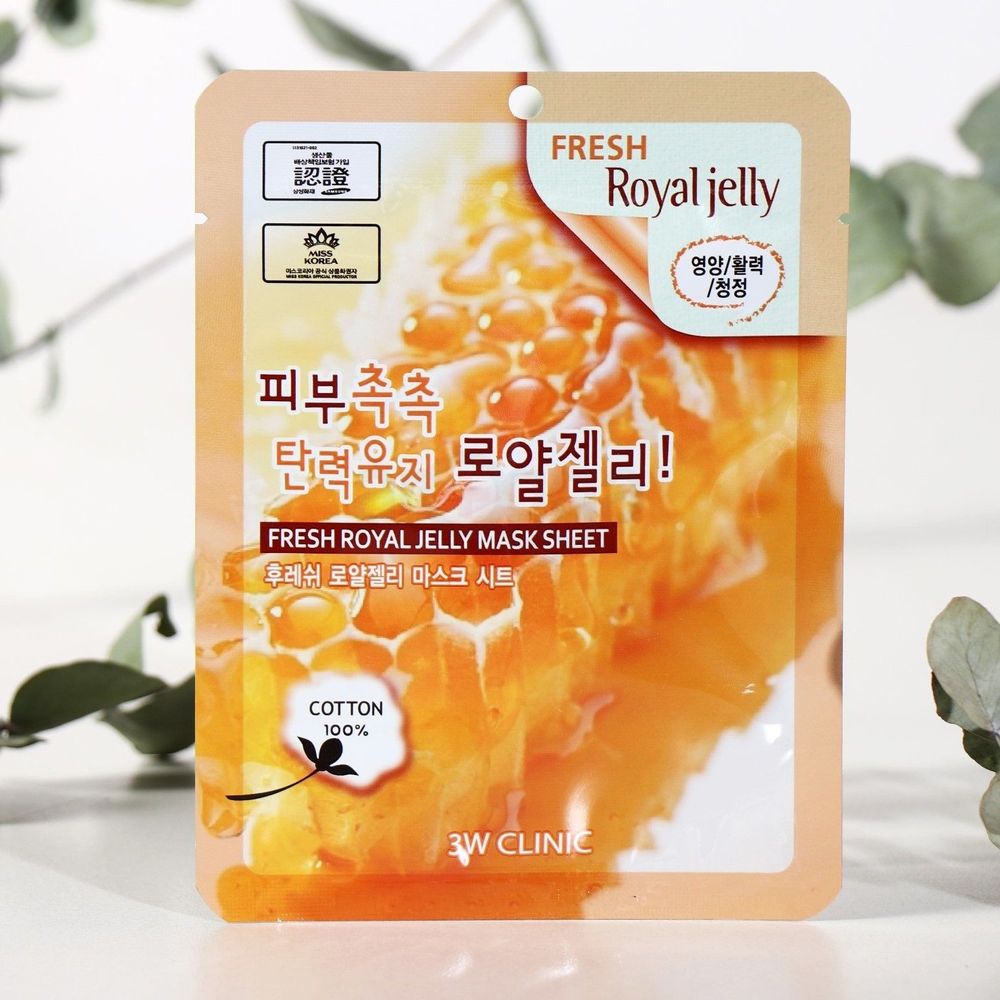 3W Clinic Fresh Royal Jelly Sheet Mask  