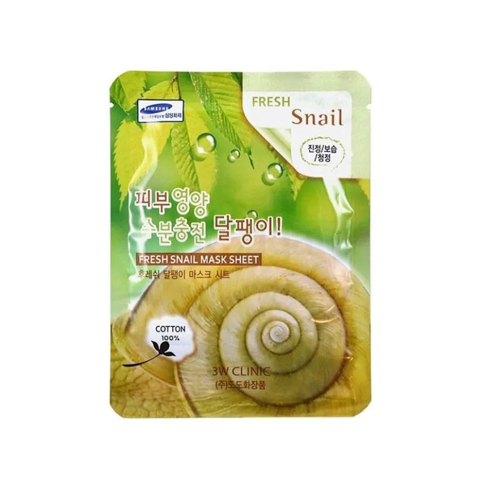 3W Clinic Fresh Snail Sheet Mask  