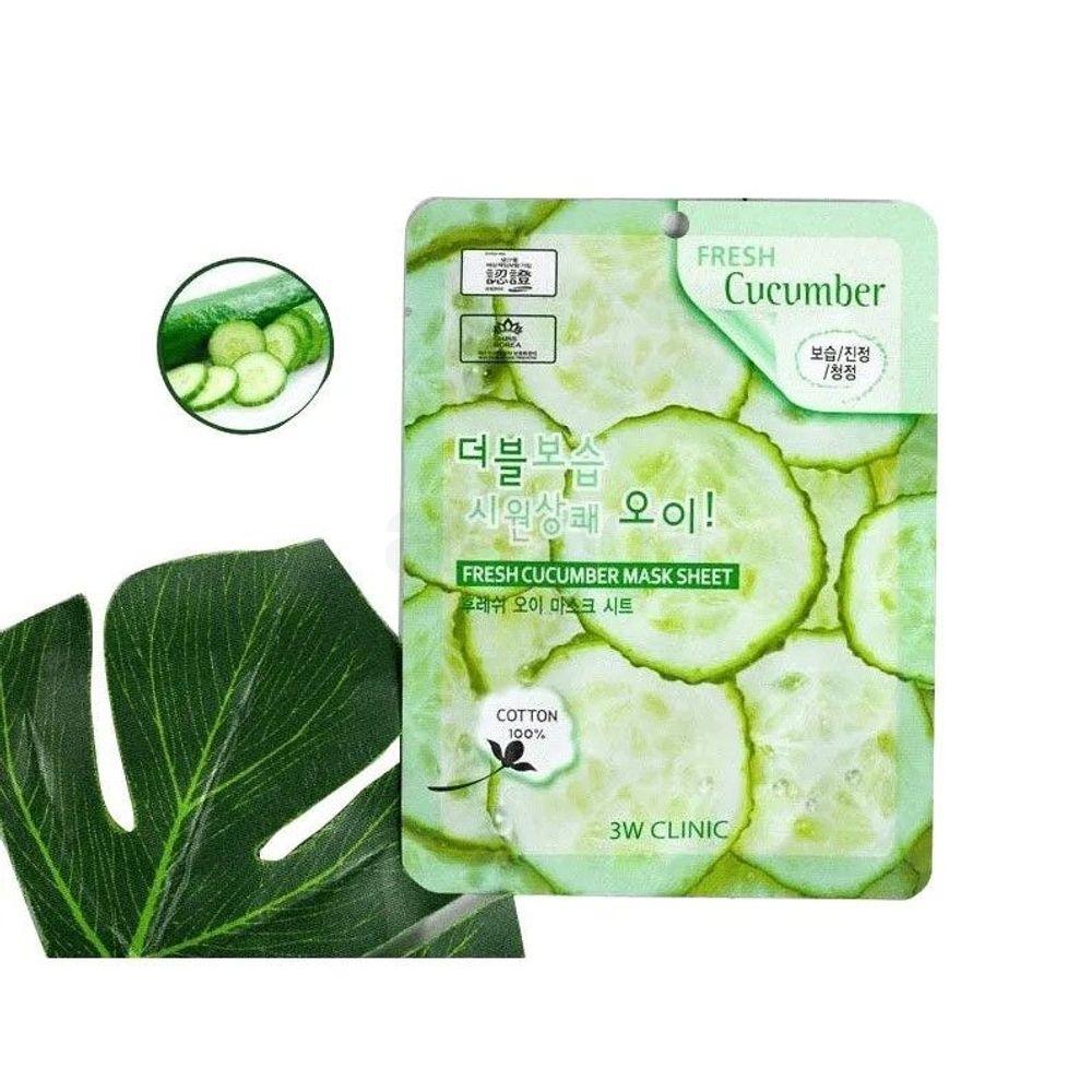 3W Clinic Fresh Cucumber Sheet Mask  