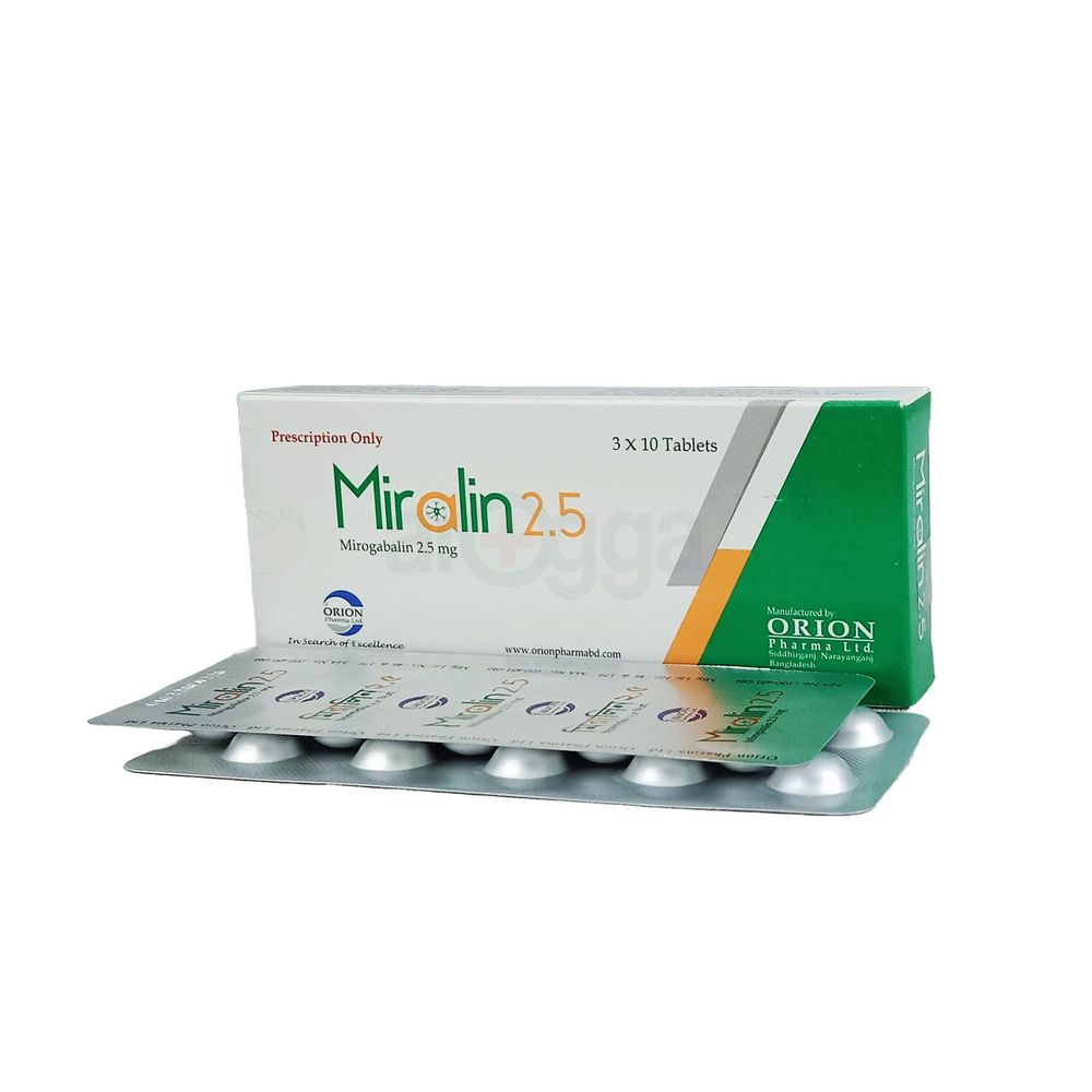 Miralin 2.5 2.5mg tablet