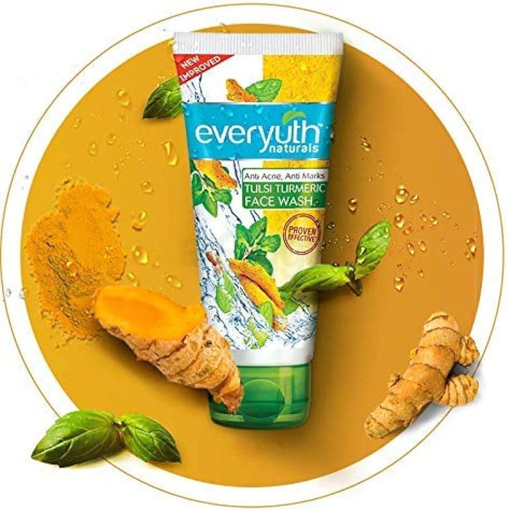 Everyuth Anti Acne ,Anti Marks Tulsi Turmeric Facewash 50g  