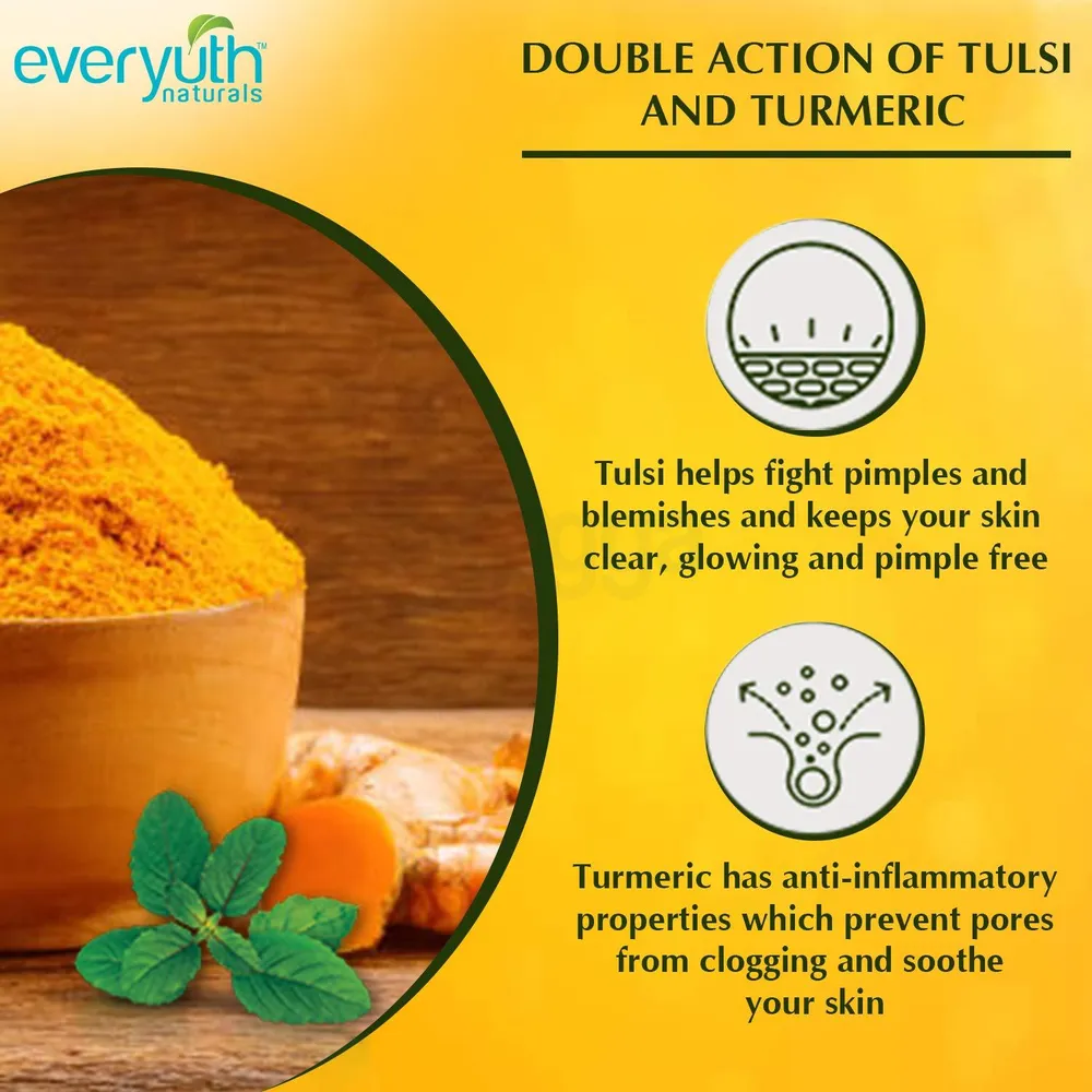 Everyuth Anti Acne ,Anti Marks Tulsi Turmeric Facewash 50g  