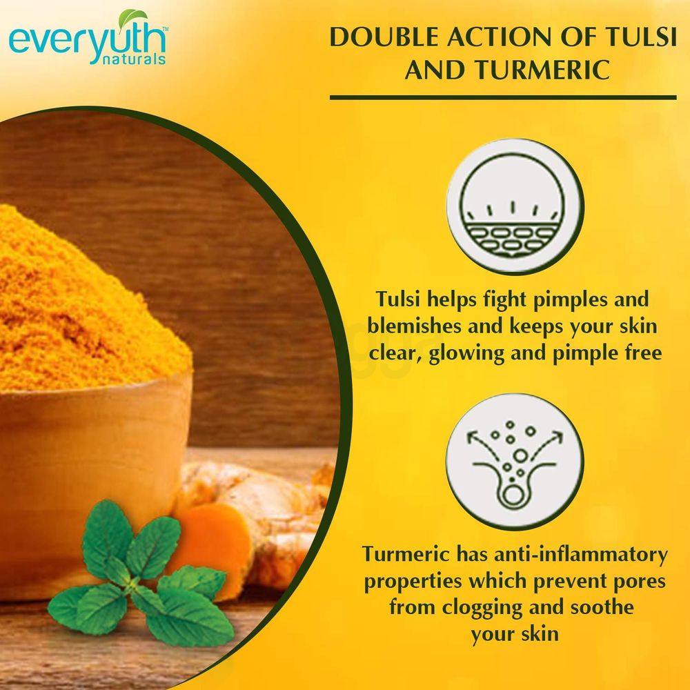 Everyuth Anti Acne ,Anti Marks Tulsi Turmeric Facewash 100g  