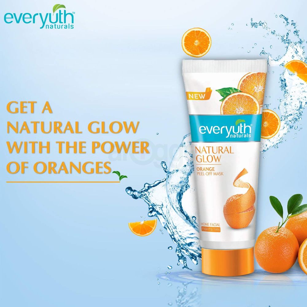 Everyuth Natural Glow Orange Peel-Off Mask Facewash 90g  