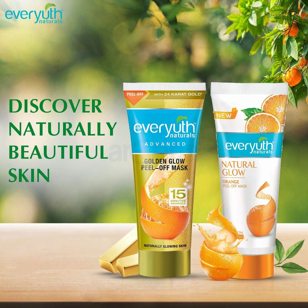 Everyuth Natural Glow Orange Peel-Off Mask Facewash 90g  