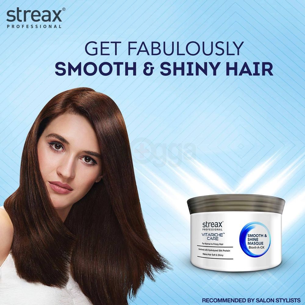 Streax Professional Vitariche Care Smooth and Shine Hair Masque for Dry & Fizzy Hair 200 mg  