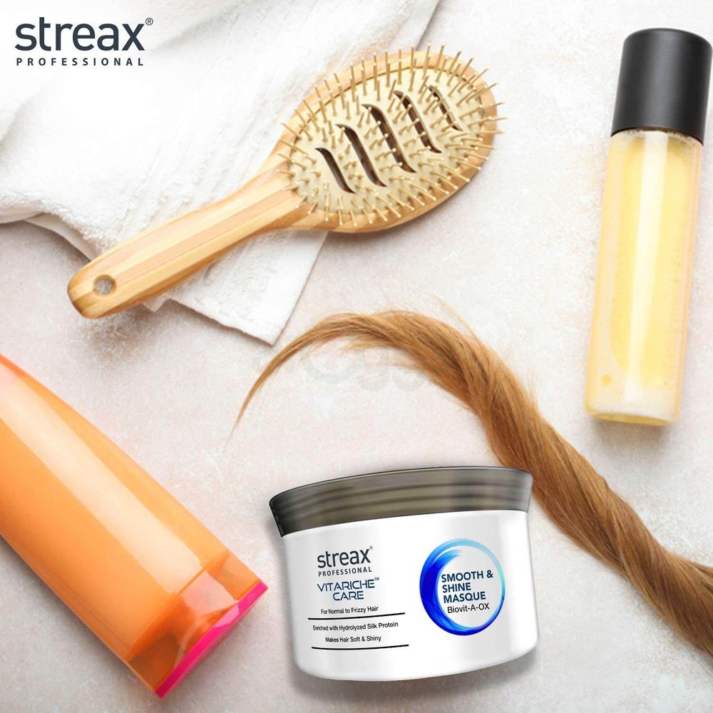 Streax Professional Vitariche Care Smooth and Shine Hair Masque for Dry & Fizzy Hair 200 mg  