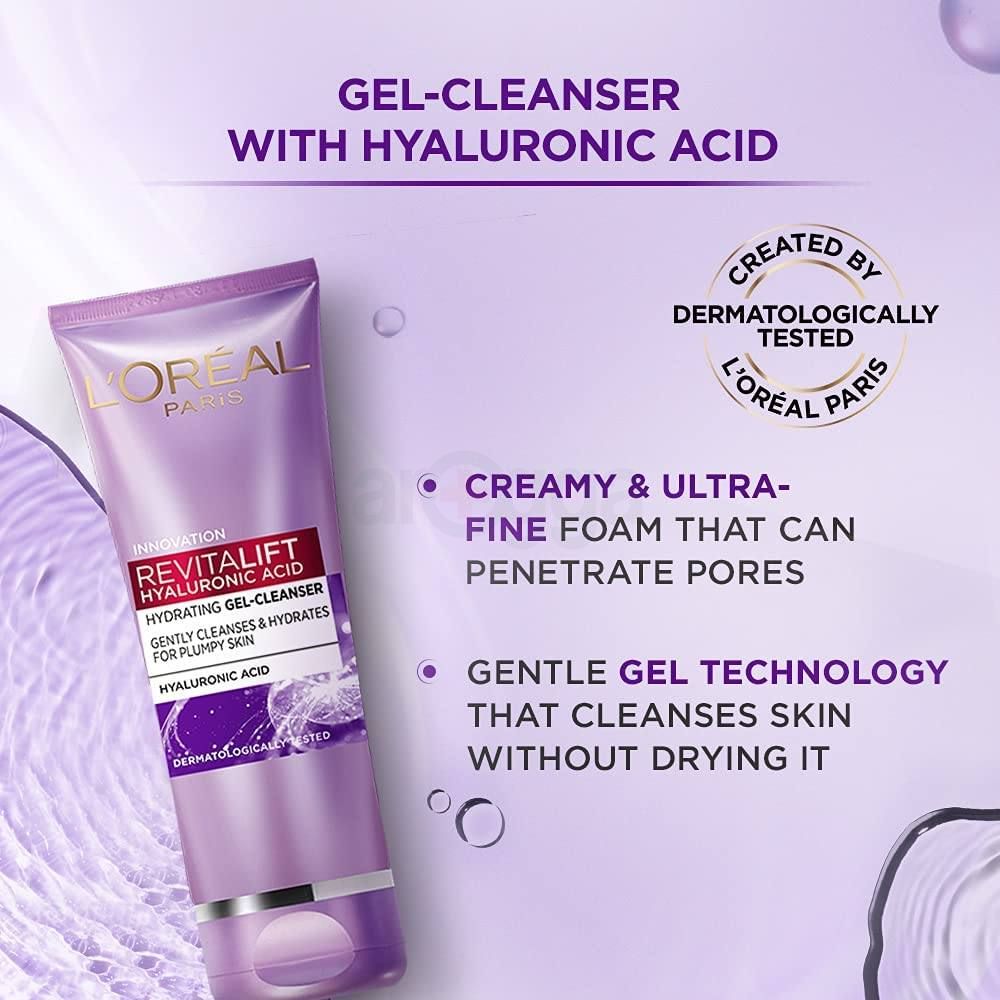 Loreal Paris Innovation Revitalift Hyaluronic Acid Hydrating Gel Cleanser  