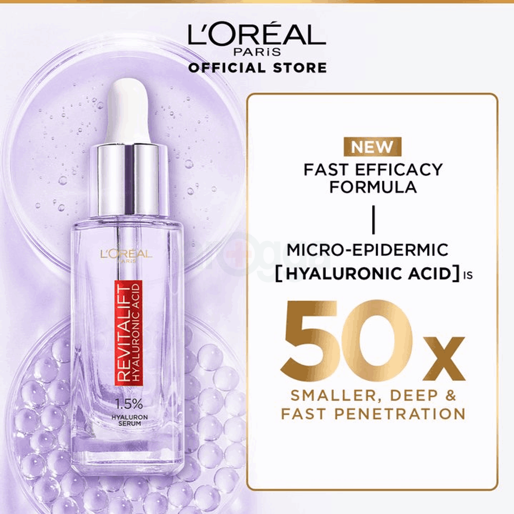 Loreal Paris Innovation Revitalift 1.5% Hyaluronic Acid Replumping  Serum  