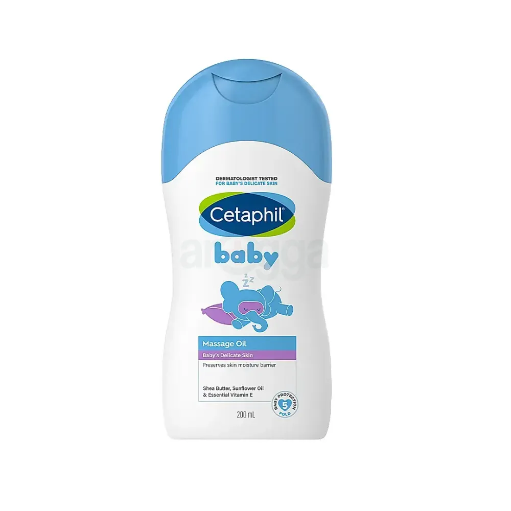 Cetaphil Baby Massage Oil for Baby's Delicate Skin with Shea Butter Sunflower Oil & Vitamin E   