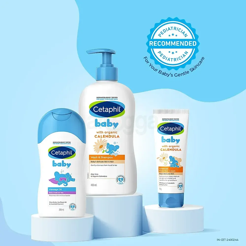 Cetaphil Baby Massage Oil for Baby's Delicate Skin with Shea Butter Sunflower Oil & Vitamin E   