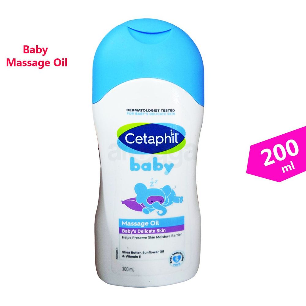 Cetaphil Baby Massage Oil with Shea Butter Sunflower Oil & Vitamin E  